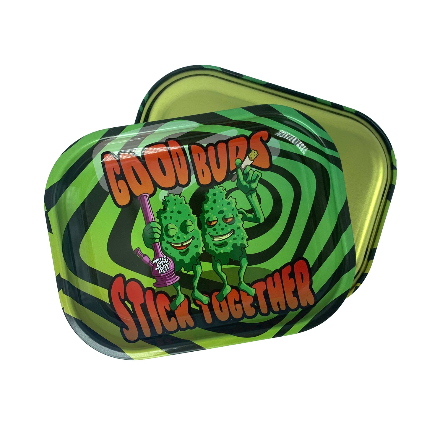 Best Buds Rolling Tray Set | With Pink Grinder and Raw Rolling Papers