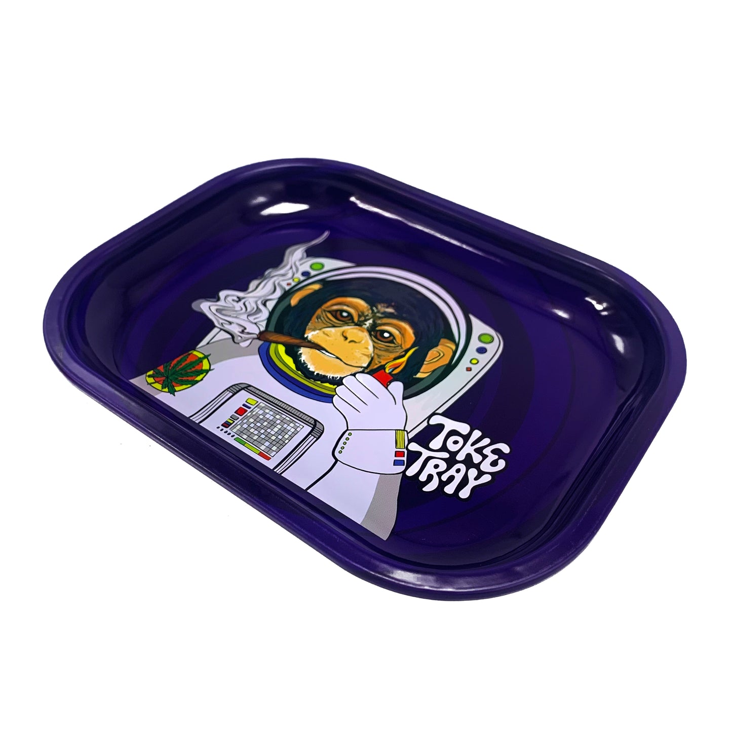 Space Monkey Rolling Tray Set | With Grinder and Raw Rolling Papers