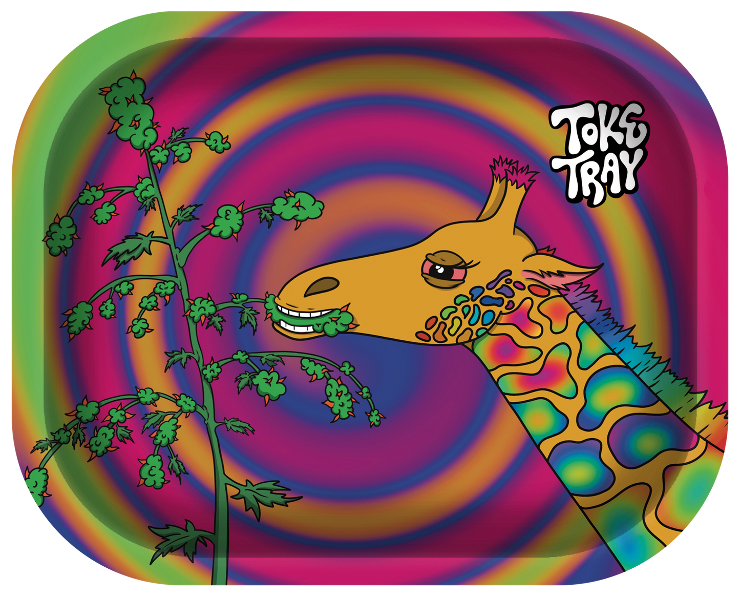 Trippy Giraffe Rolling Tray