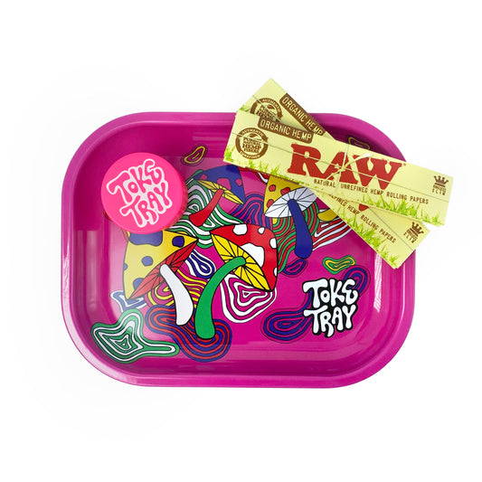 Raw Small Medium Rolling Tray Kit Gift Set Raw Classic Organic Tips Grinder  Set 3 -  Denmark