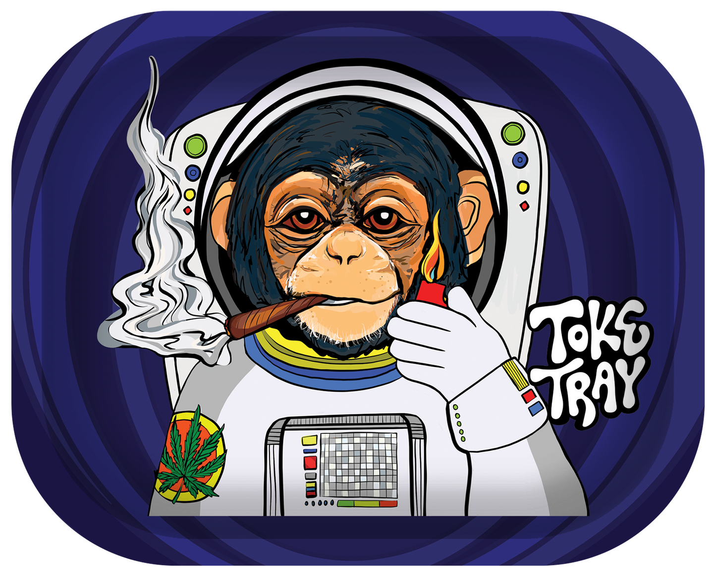 Space Monkey Rolling Tray